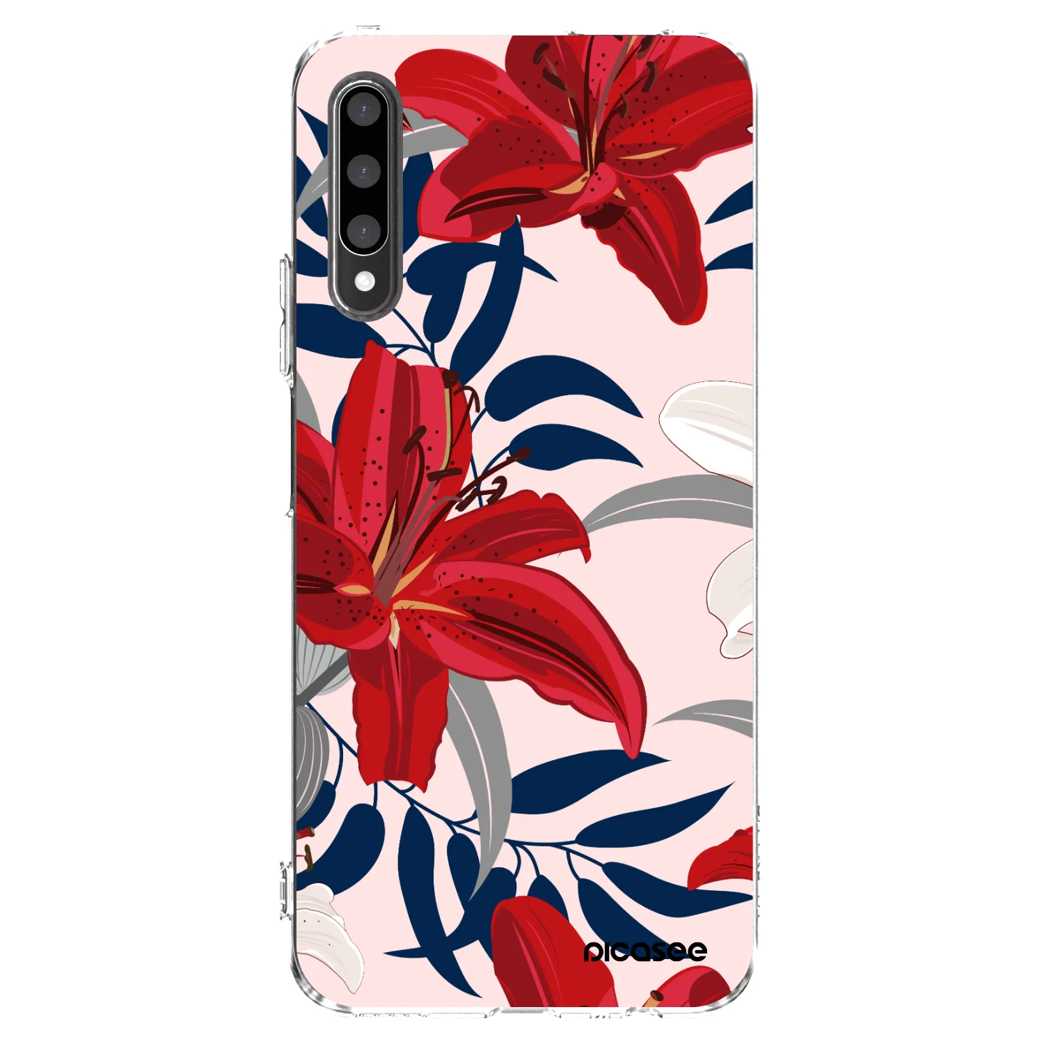 Picasee Honor 9X Pro Hülle - Transparentes Silikon - Red Lily