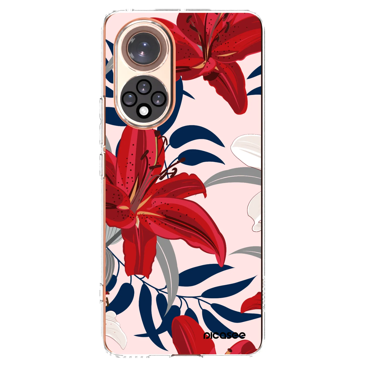 Picasee Honor 50 5G Hülle - Transparentes Silikon - Red Lily
