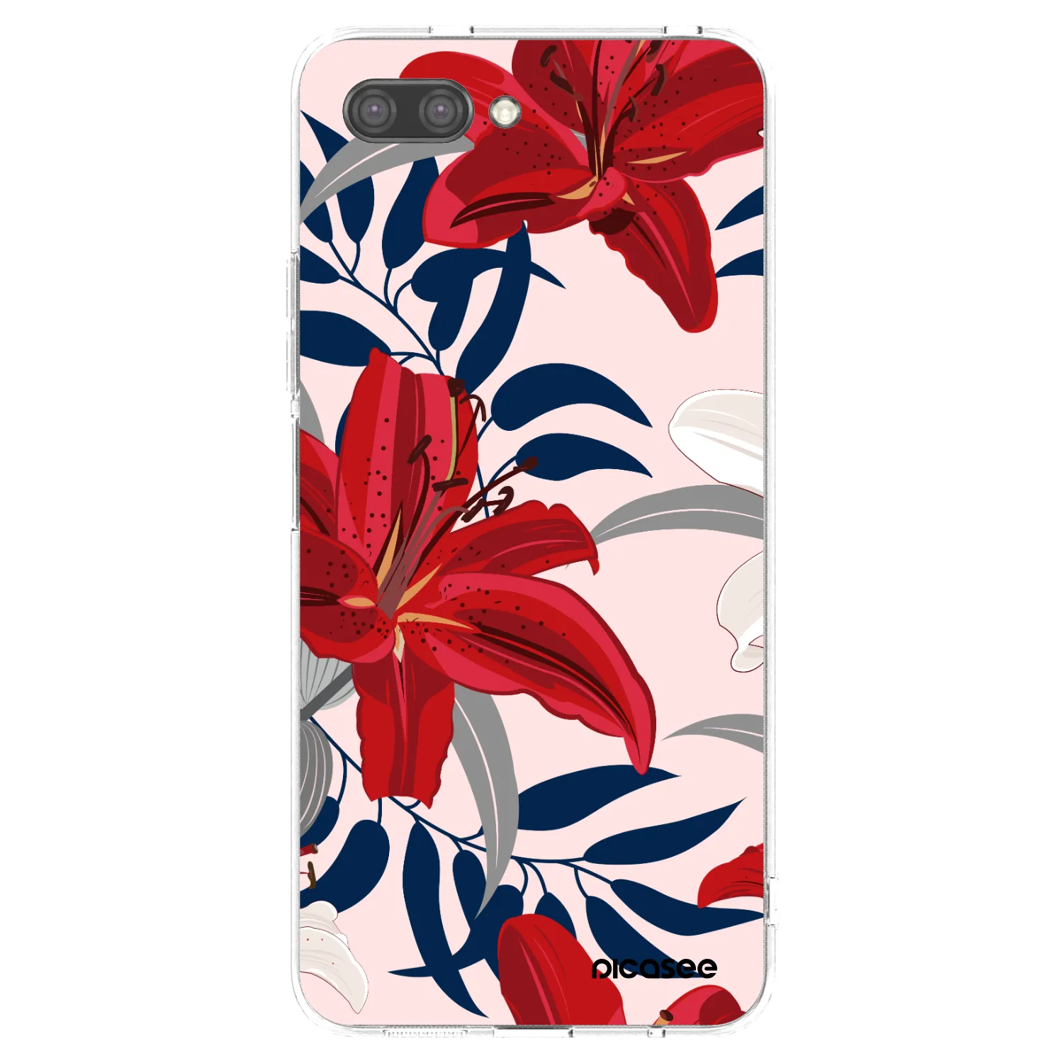 Picasee Honor 10 Hülle - Transparentes Silikon - Red Lily