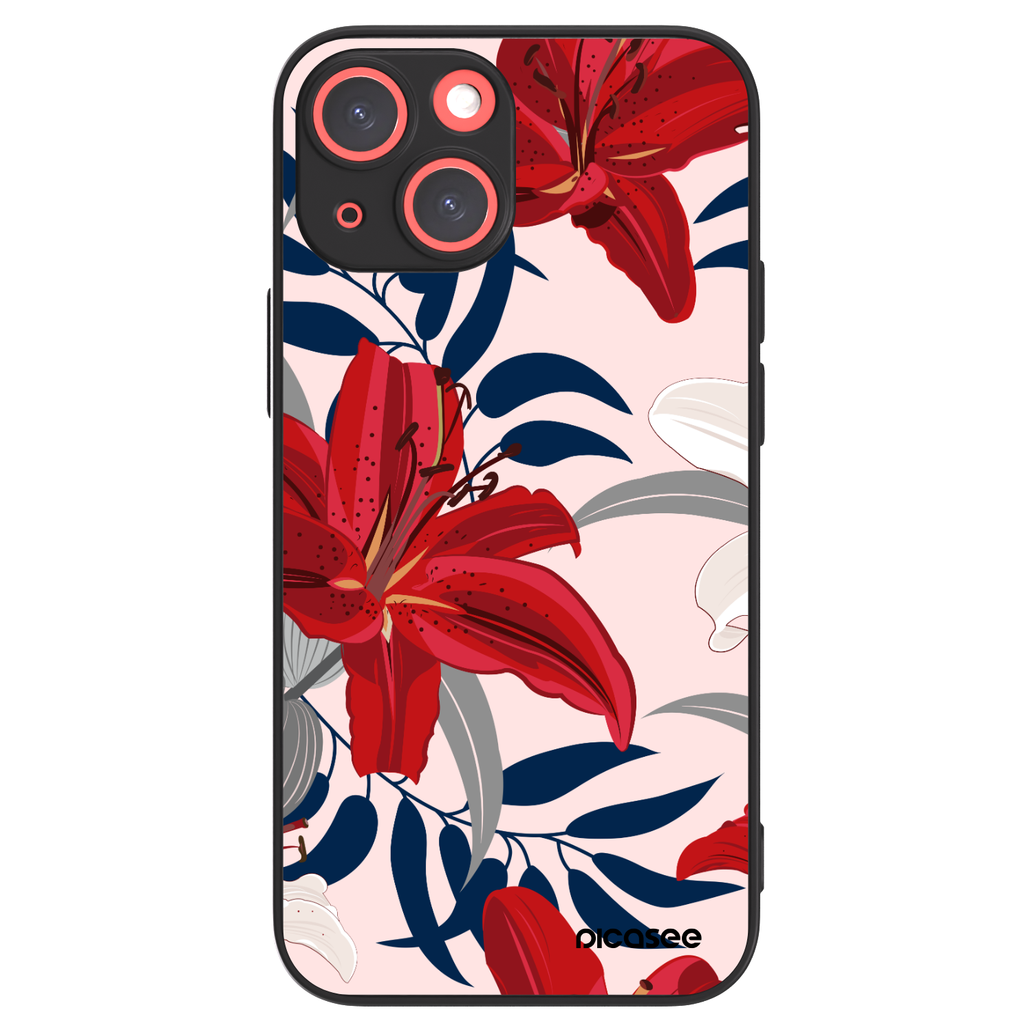 Picasee ULTIMATE CASE MagSafe für Apple iPhone 13 mini - Red Lily