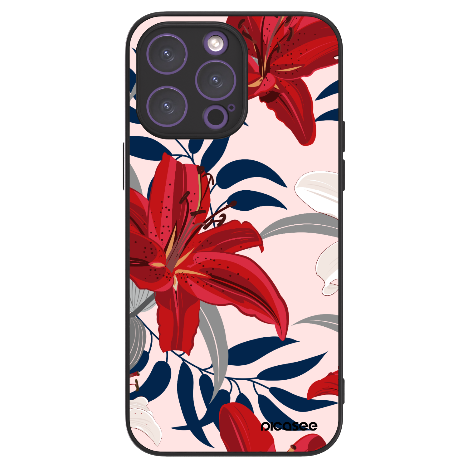Picasee ULTIMATE CASE MagSafe für Apple iPhone 14 Pro Max - Red Lily