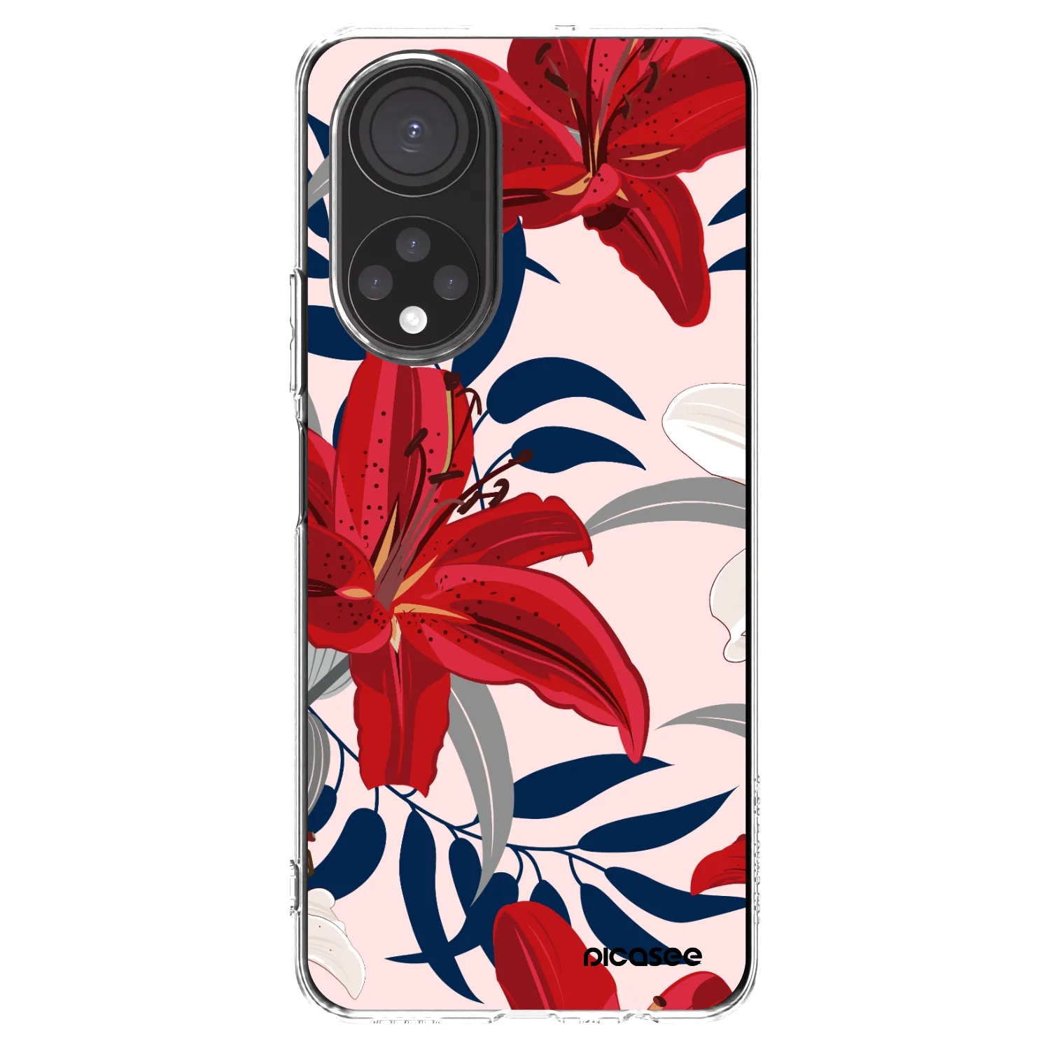 Picasee Honor X7 Hülle - Transparentes Silikon - Red Lily