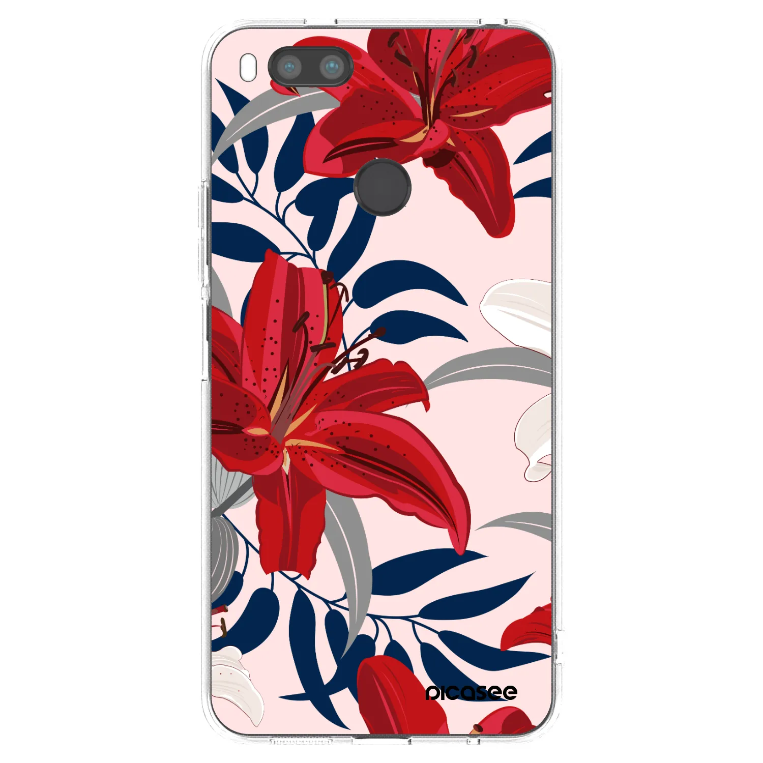Picasee Xiaomi Redmi A1 Hülle - Transparentes Silikon - Red Lily