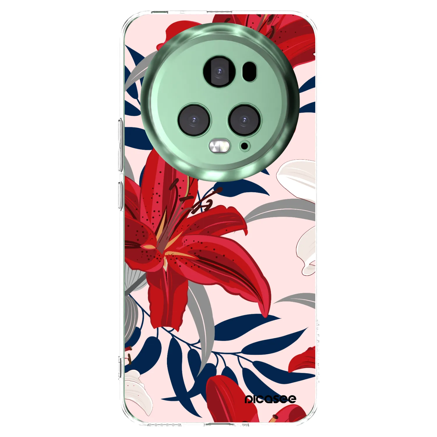Picasee Honor Magic5 Pro Hülle - Transparentes Silikon - Red Lily