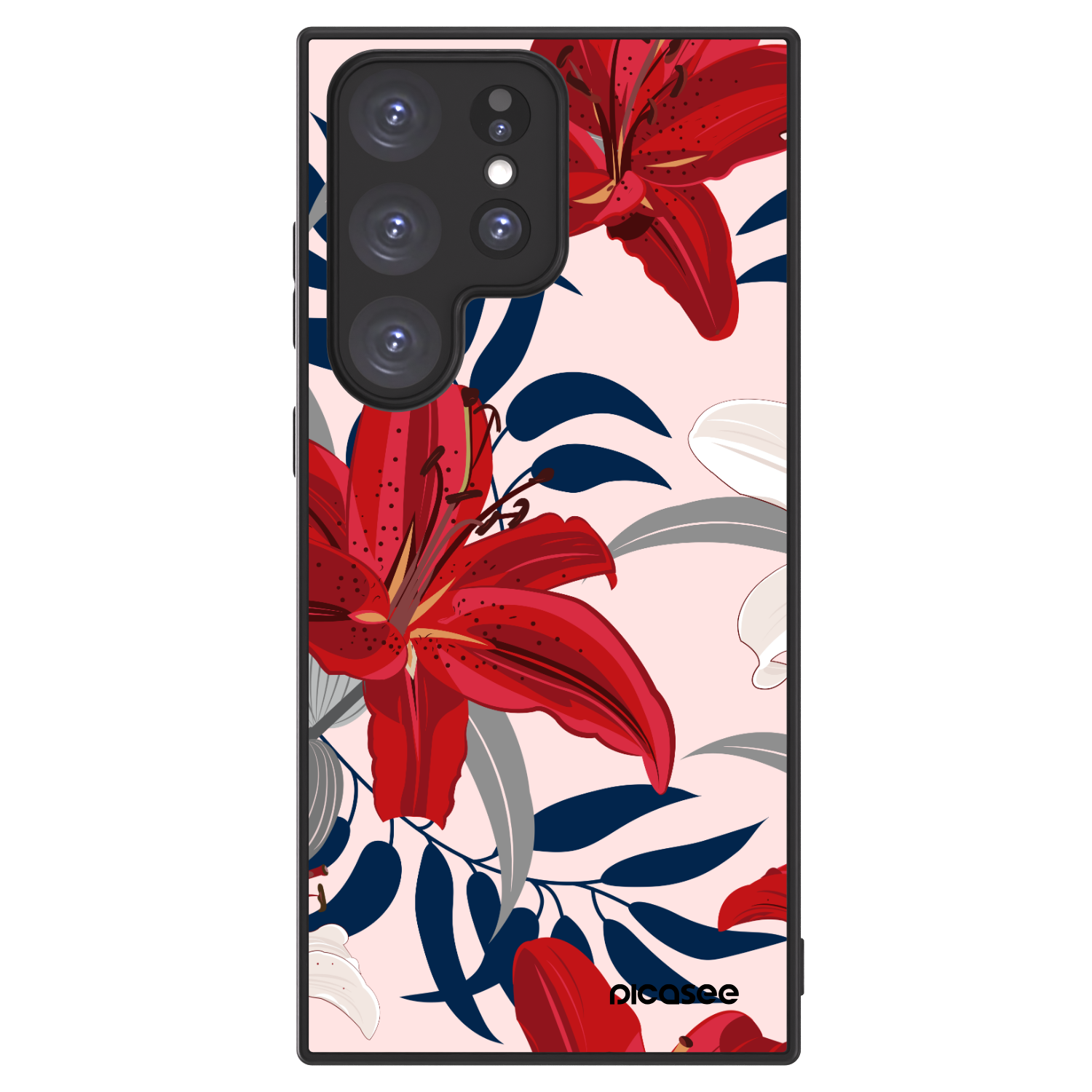 Picasee ULTIMATE CASE PowerShare für Samsung Galaxy S23 Ultra 5G - Red Lily
