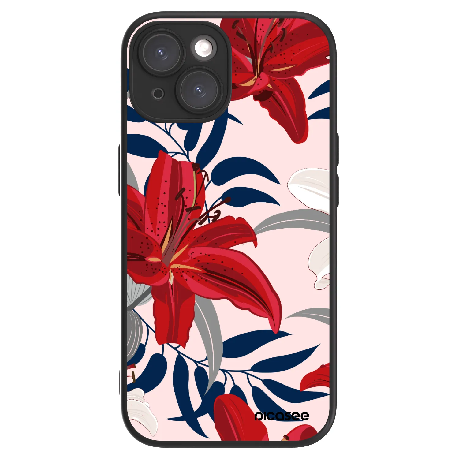 Picasee ULTIMATE CASE MagSafe für Apple iPhone 15 - Red Lily