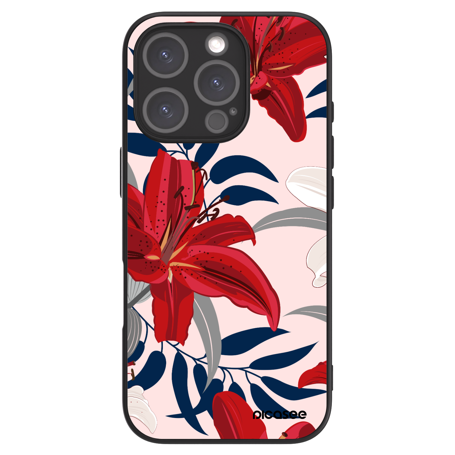 Picasee ULTIMATE CASE MagSafe für Apple iPhone 16 Pro - Red Lily