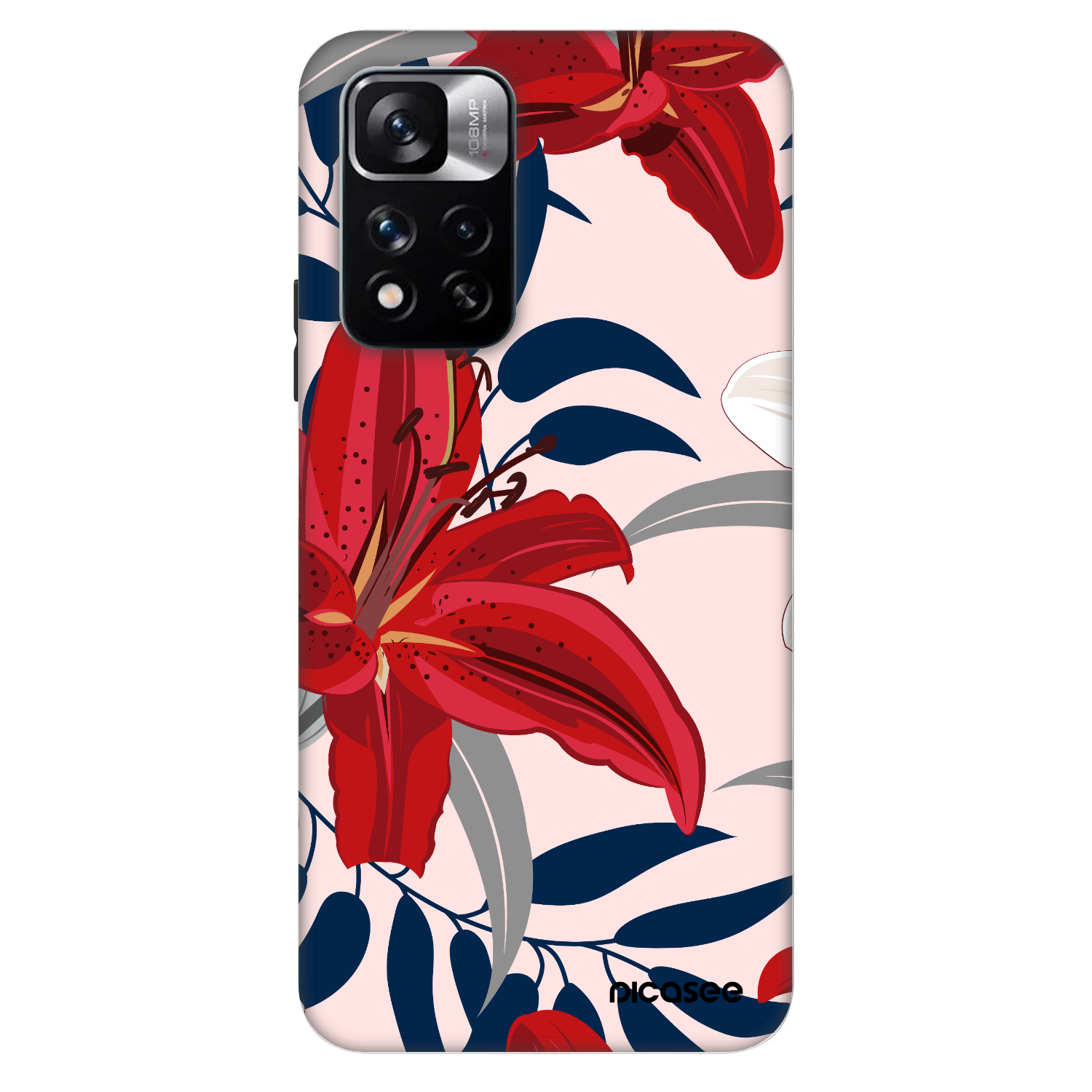Picasee Fashion Case für Xiaomi Redmi Note 11 Pro - Red Lily