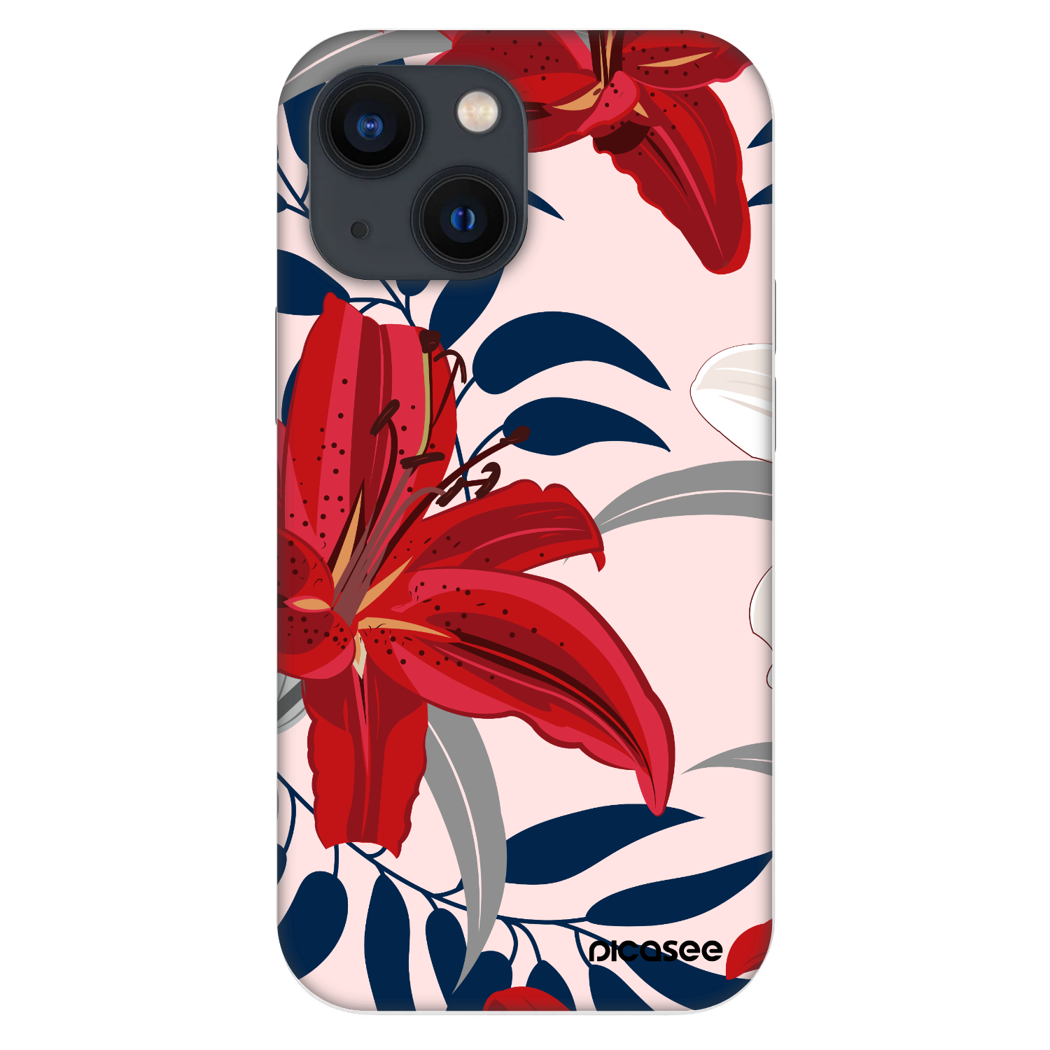 Picasee Fashion Case für Apple iPhone 13 mini - Red Lily