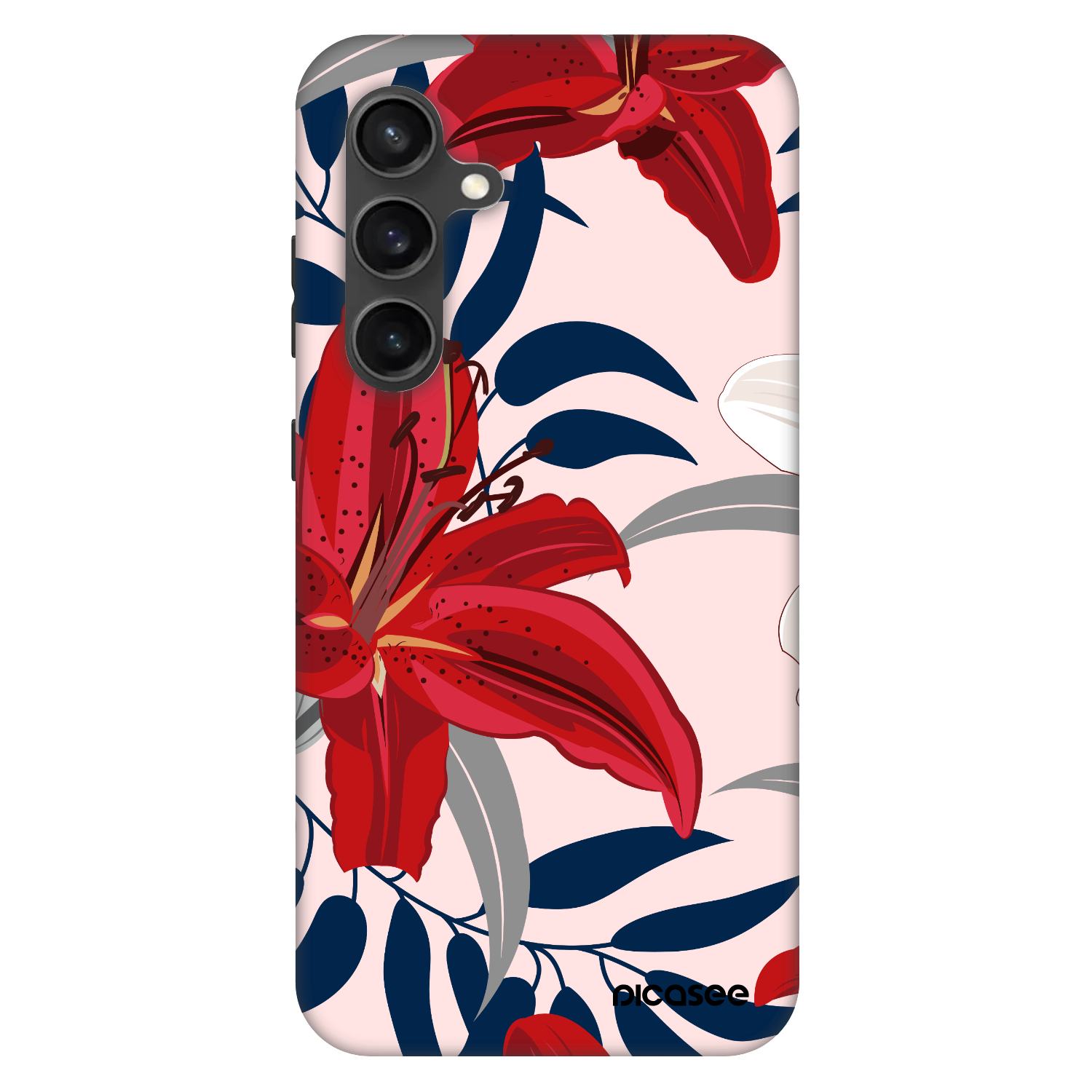 Picasee Fashion Case für Samsung Galaxy S24 FE S721B - Red Lily