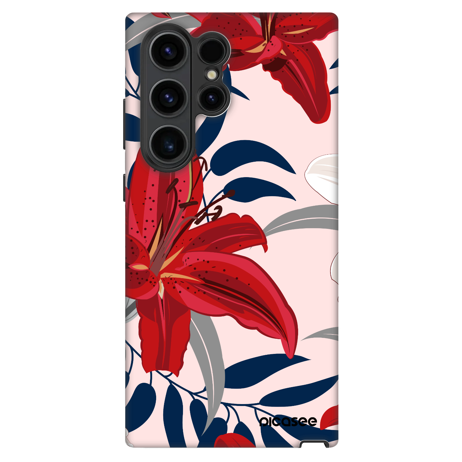Picasee Fashion Case für Samsung Galaxy S22 Ultra 5G - Red Lily