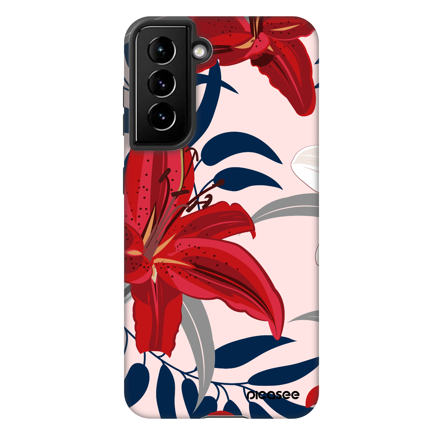 Picasee Fashion Case für Samsung Galaxy S21 5G G991B - Red Lily