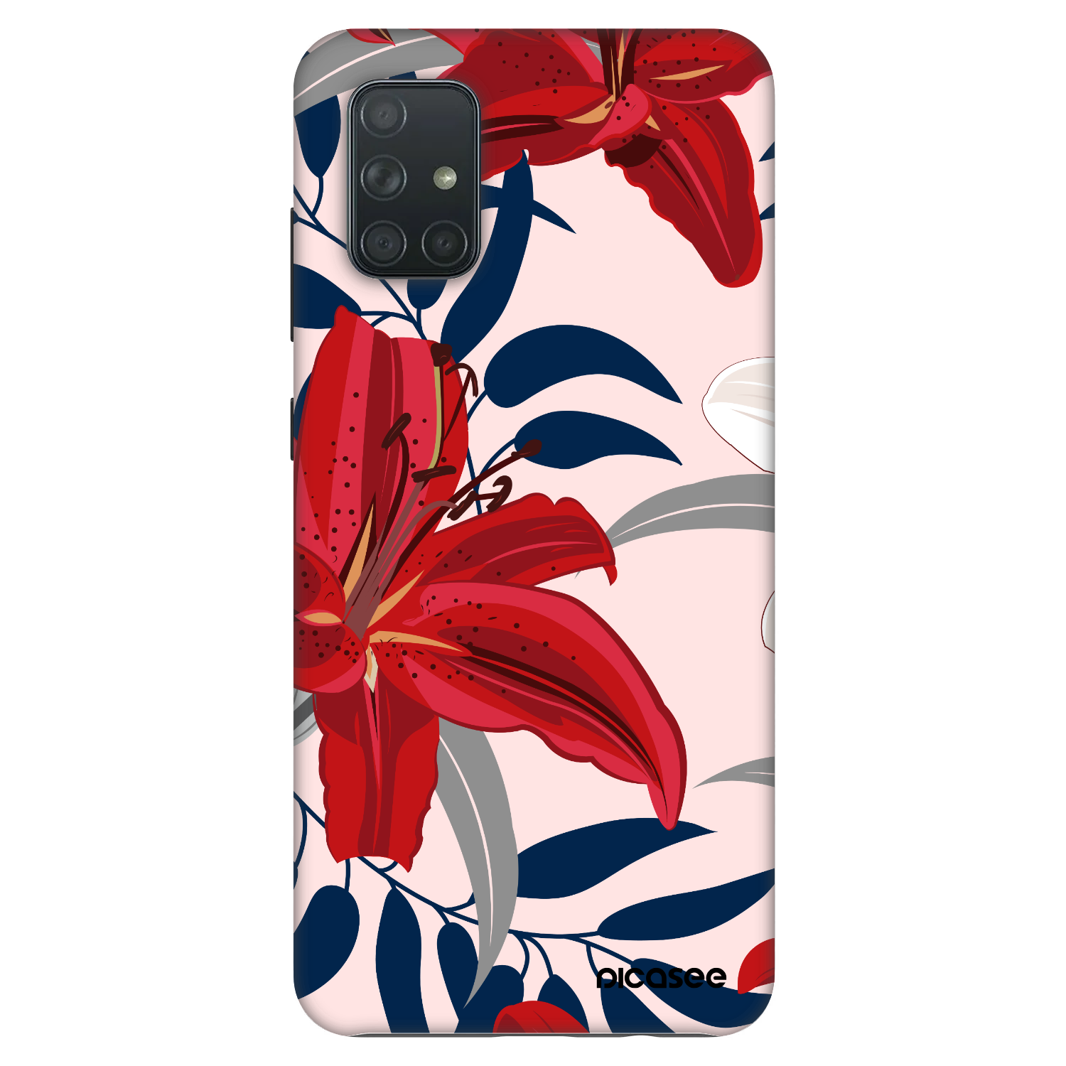 Picasee Fashion Case für Samsung Galaxy A71 A715F - Red Lily