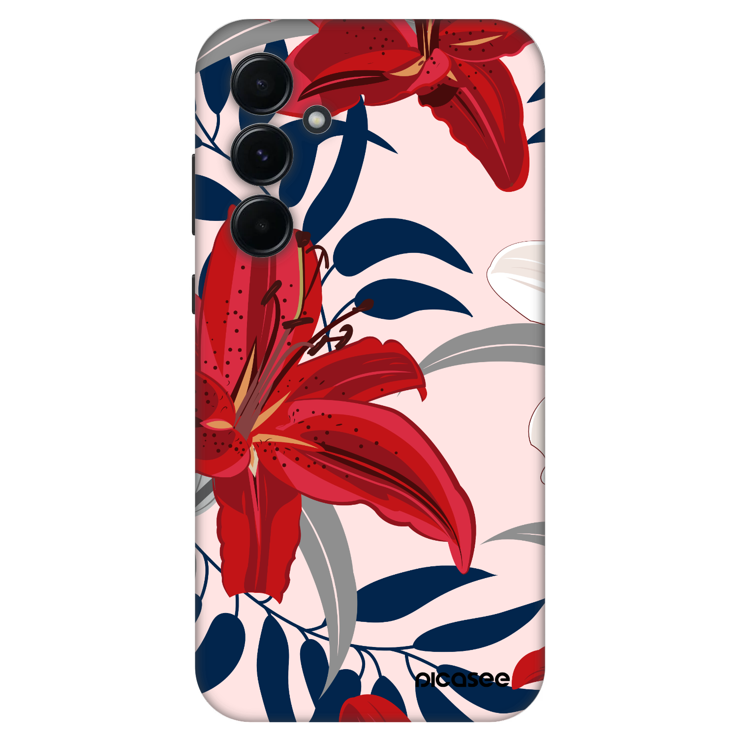 Picasee Fashion Case für Samsung Galaxy A55 5G A556B - Red Lily