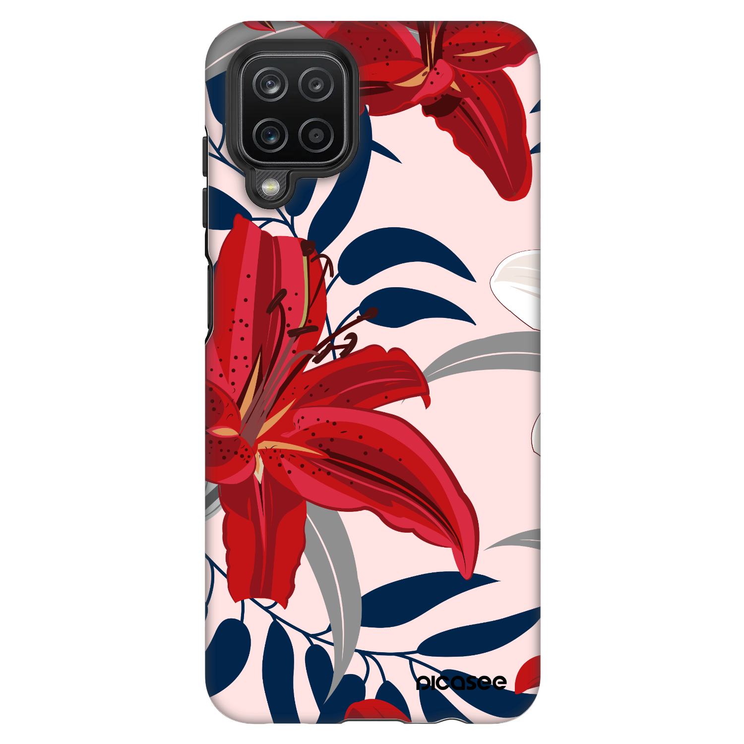 Picasee Fashion Case für Samsung Galaxy A12 A125F - Red Lily