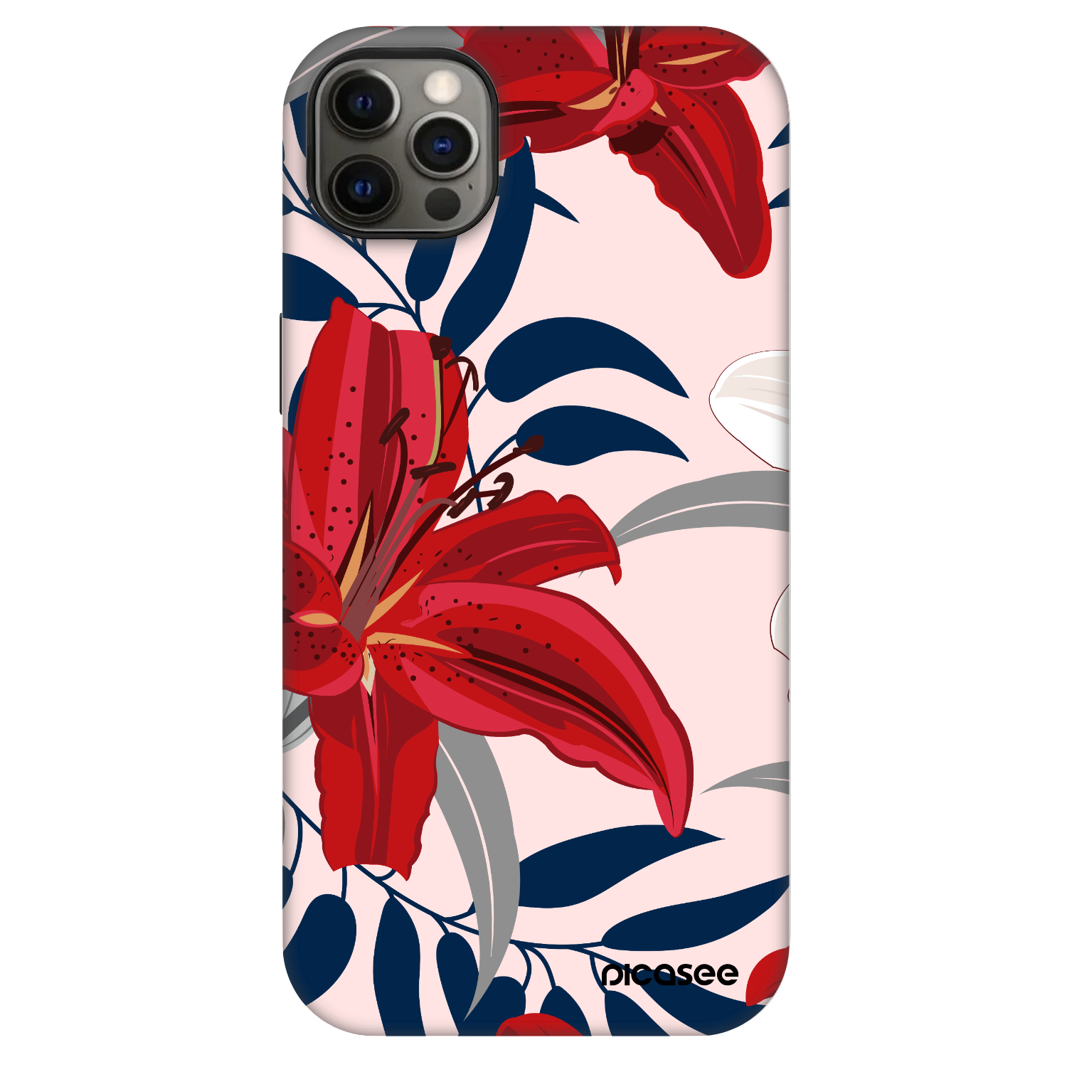 Picasee Fashion Case MagSafe für Apple iPhone 12 Pro Max - Red Lily