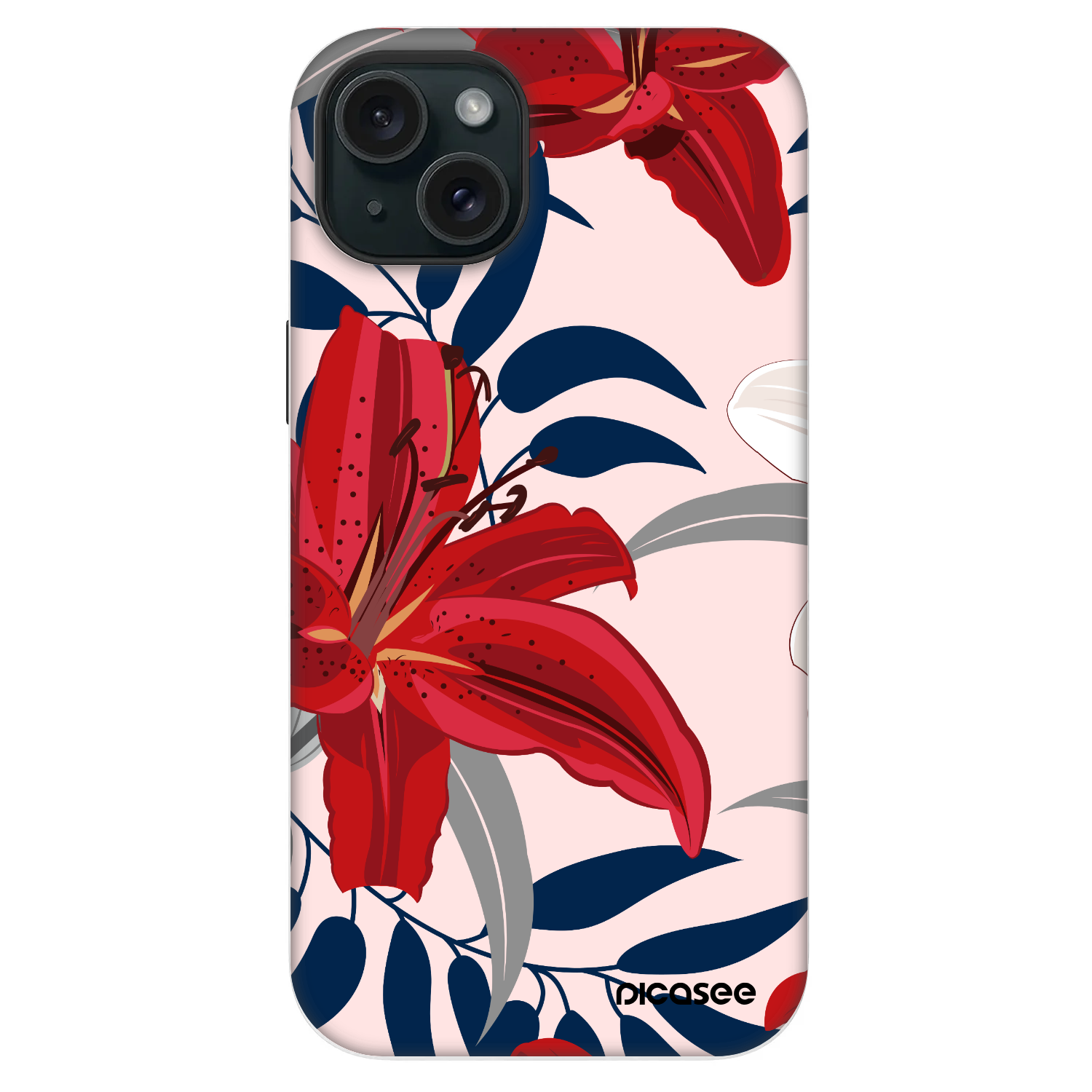Picasee Fashion Case MagSafe für Apple iPhone 14 Plus - Red Lily