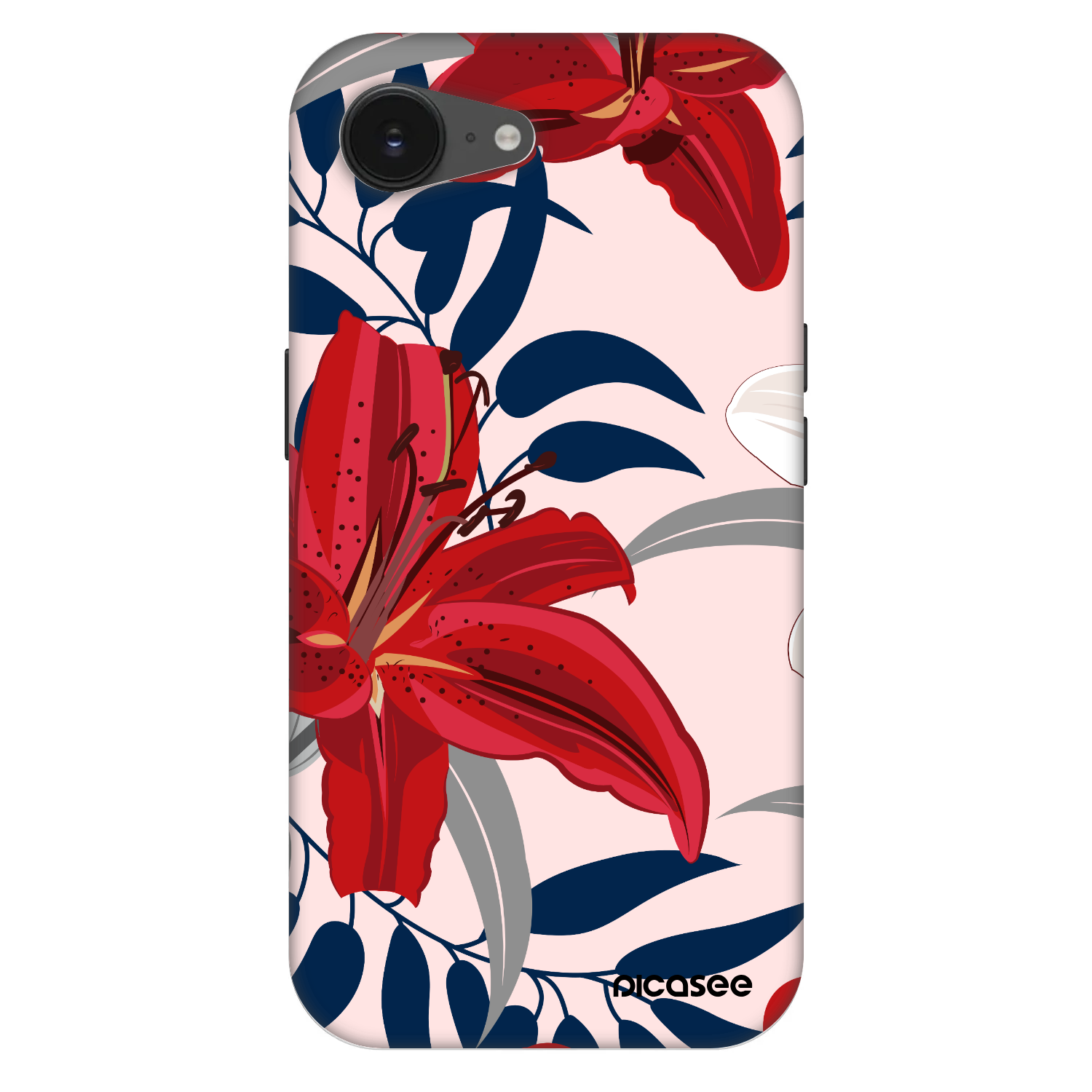 Picasee Fashion Case MagSafe für Apple iPhone 16e - Red Lily