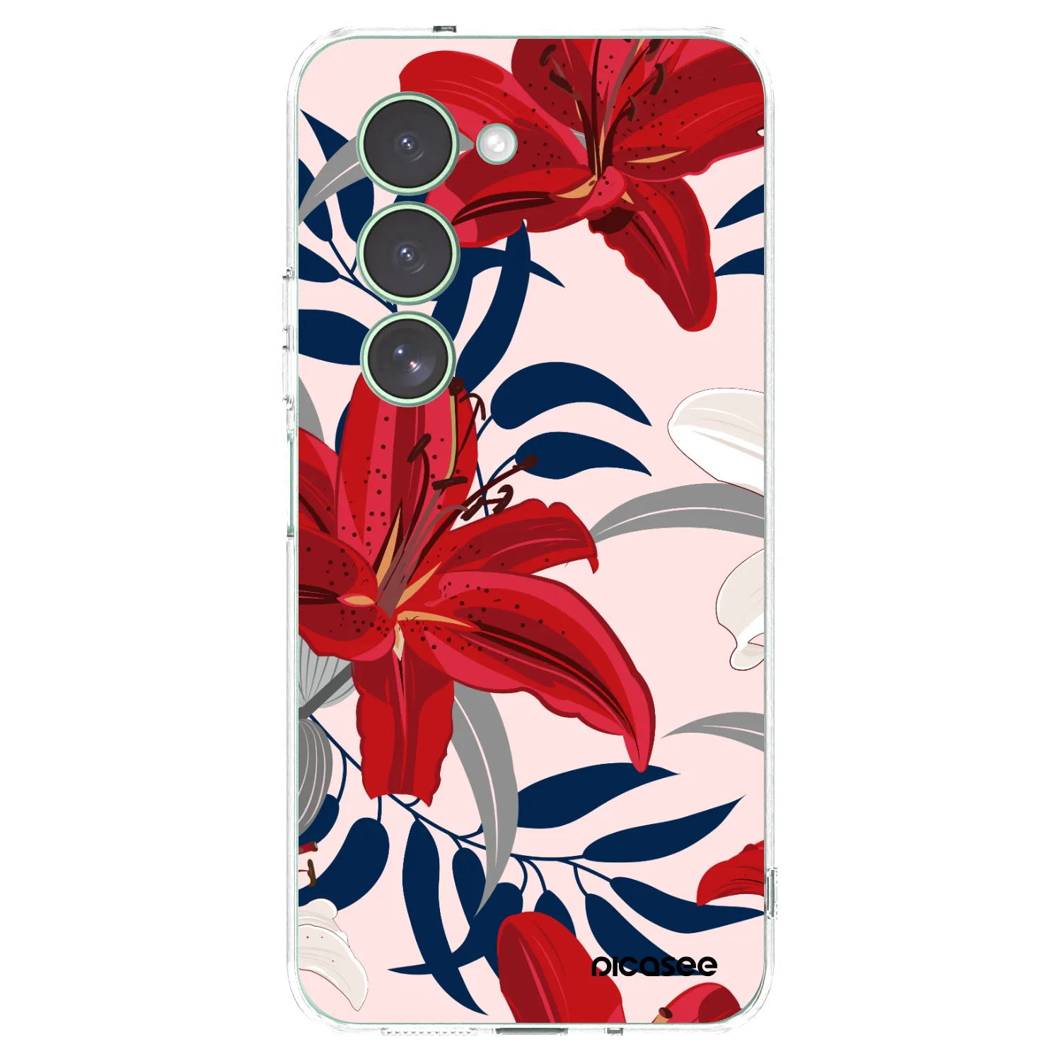Picasee Xiaomi Redmi 15 5G Hülle - Transparentes Silikon - Red Lily