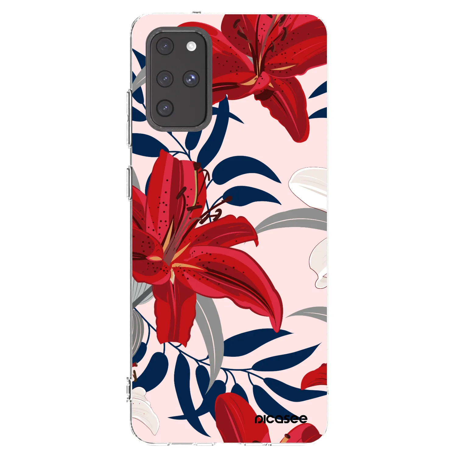 Picasee Samsung Galaxy S20+ G985F Hülle - Transparentes Silikon - Red Lily