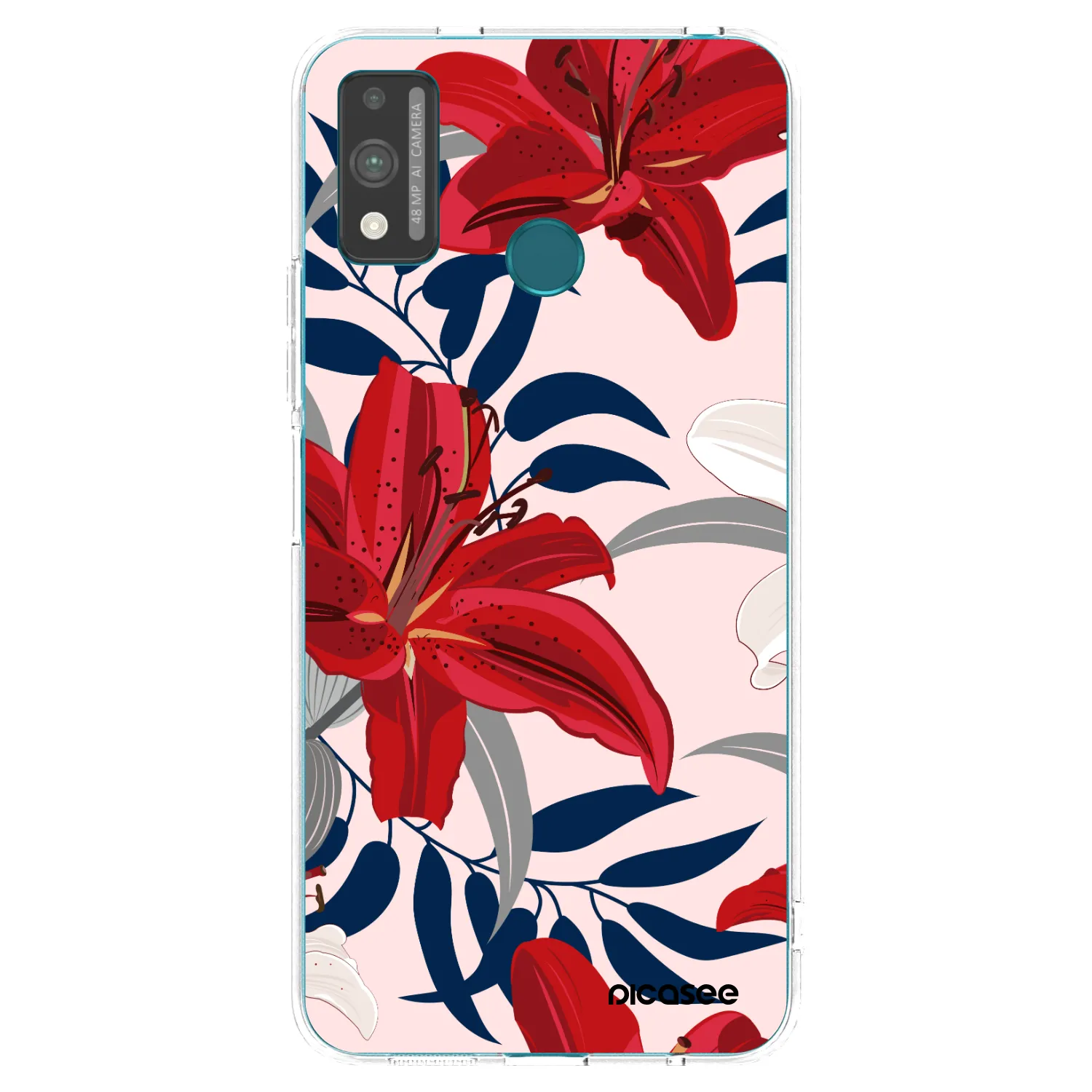 Picasee Honor 9X Lite Hülle - Transparentes Silikon - Red Lily