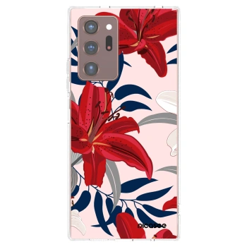 Picasee Samsung Galaxy Note 20 Ultra Hülle - Transparentes Silikon - Red Lily