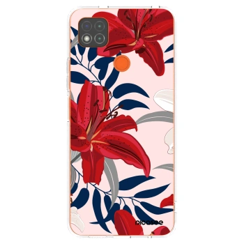 Picasee Xiaomi Redmi 9C Hülle - Transparentes Silikon - Red Lily