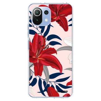 Picasee Xiaomi Mi 11 Lite Hülle - Transparentes Silikon - Red Lily