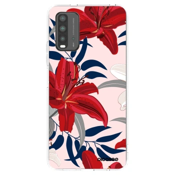 Picasee Xiaomi Redmi 9T Hülle - Transparentes Silikon - Red Lily