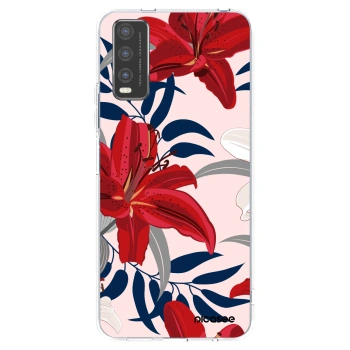 Picasee Vivo Y20s Hülle - Transparentes Silikon - Red Lily