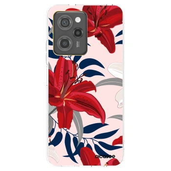 Picasee Xiaomi Poco X5 Pro Hülle - Transparentes Silikon - Red Lily