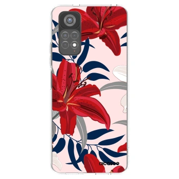 Picasee Xiaomi Redmi Note 11S 5G Hülle - Transparentes Silikon - Red Lily