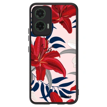 Hülle für Motorola Moto G35 5G - Red Lily
