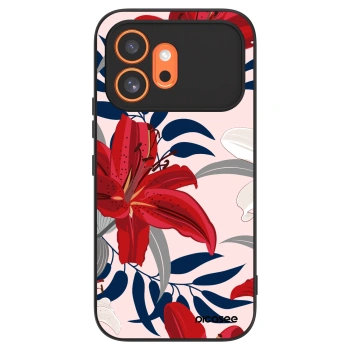 Hülle für Honor 600 - Red Lily