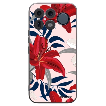 Picasee Xiaomi Poco F8 Ultra Hülle - Schwarzes Silikon - Red Lily