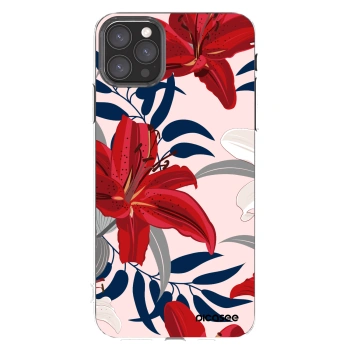 Picasee Apple iPhone 11 Pro Max Hülle - Transparentes Silikon - Red Lily