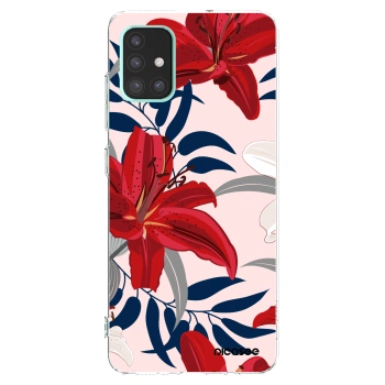 Picasee Samsung Galaxy A51 A515F Hülle - Transparentes Silikon - Red Lily