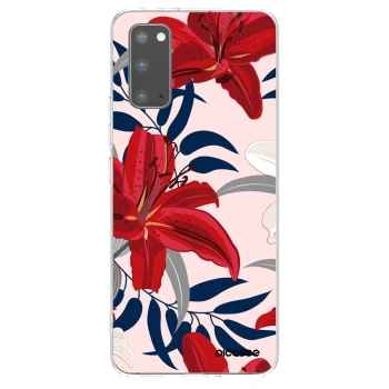 Picasee Samsung Galaxy S20 G980F Hülle - Transparentes Silikon - Red Lily