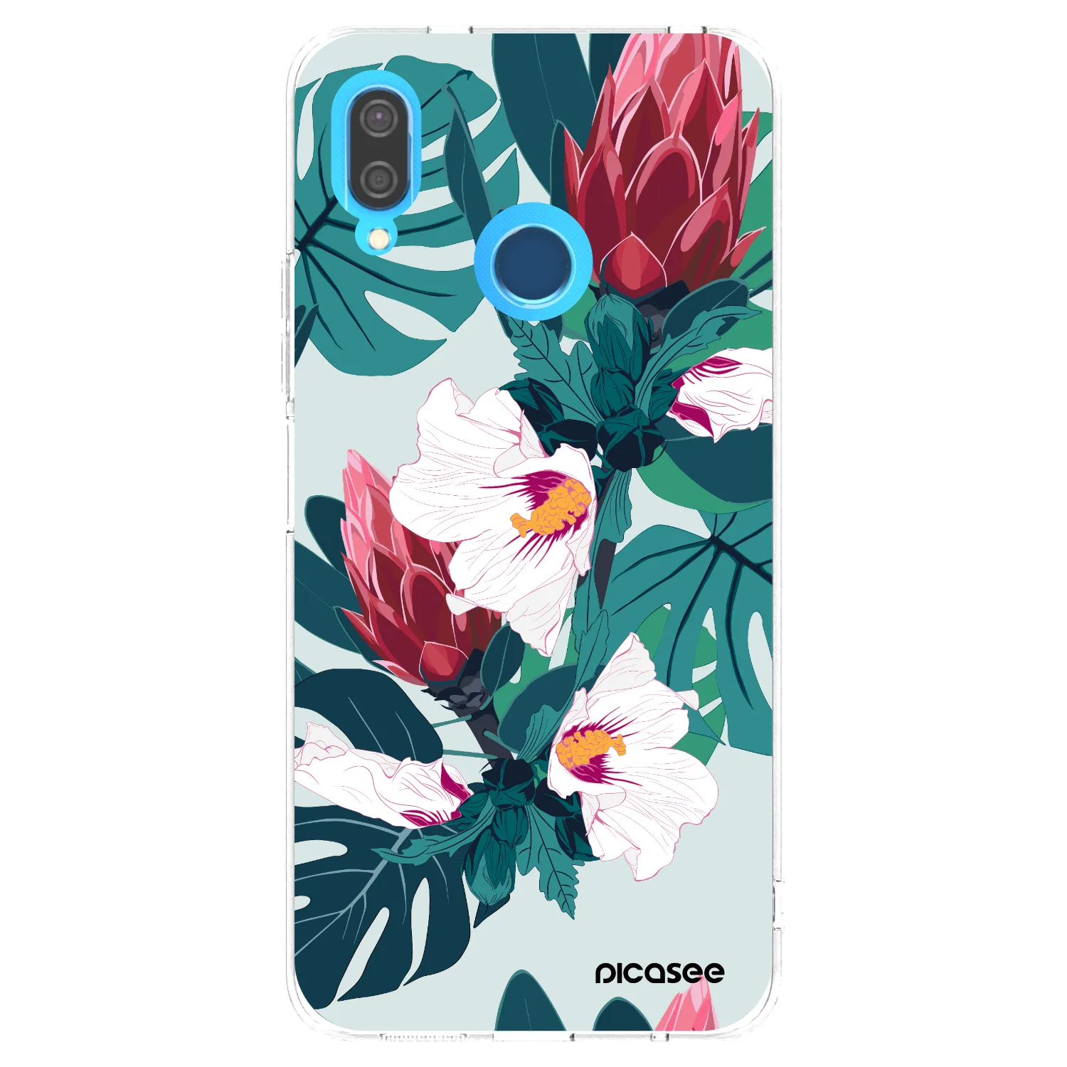 Picasee Huawei P20 Lite Hülle - Transparentes Silikon - Rhododendron