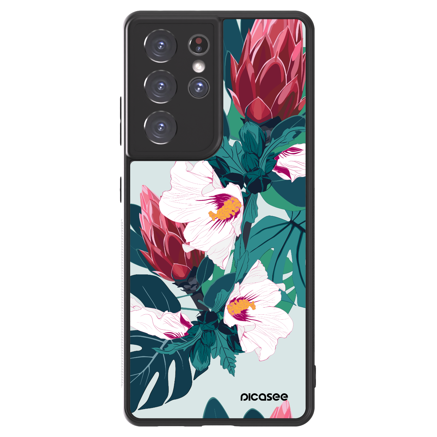 Picasee ULTIMATE CASE für Samsung Galaxy S21 Ultra 5G G998B - Rhododendron