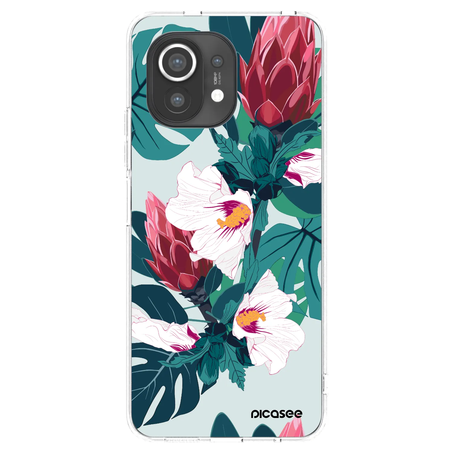 Picasee Xiaomi Mi 11 Hülle - Transparentes Silikon - Rhododendron