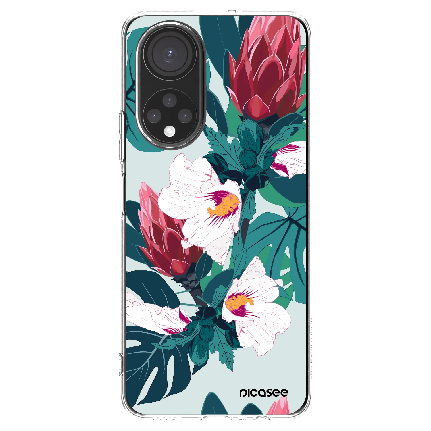 Picasee Honor X7 Hülle - Transparentes Silikon - Rhododendron