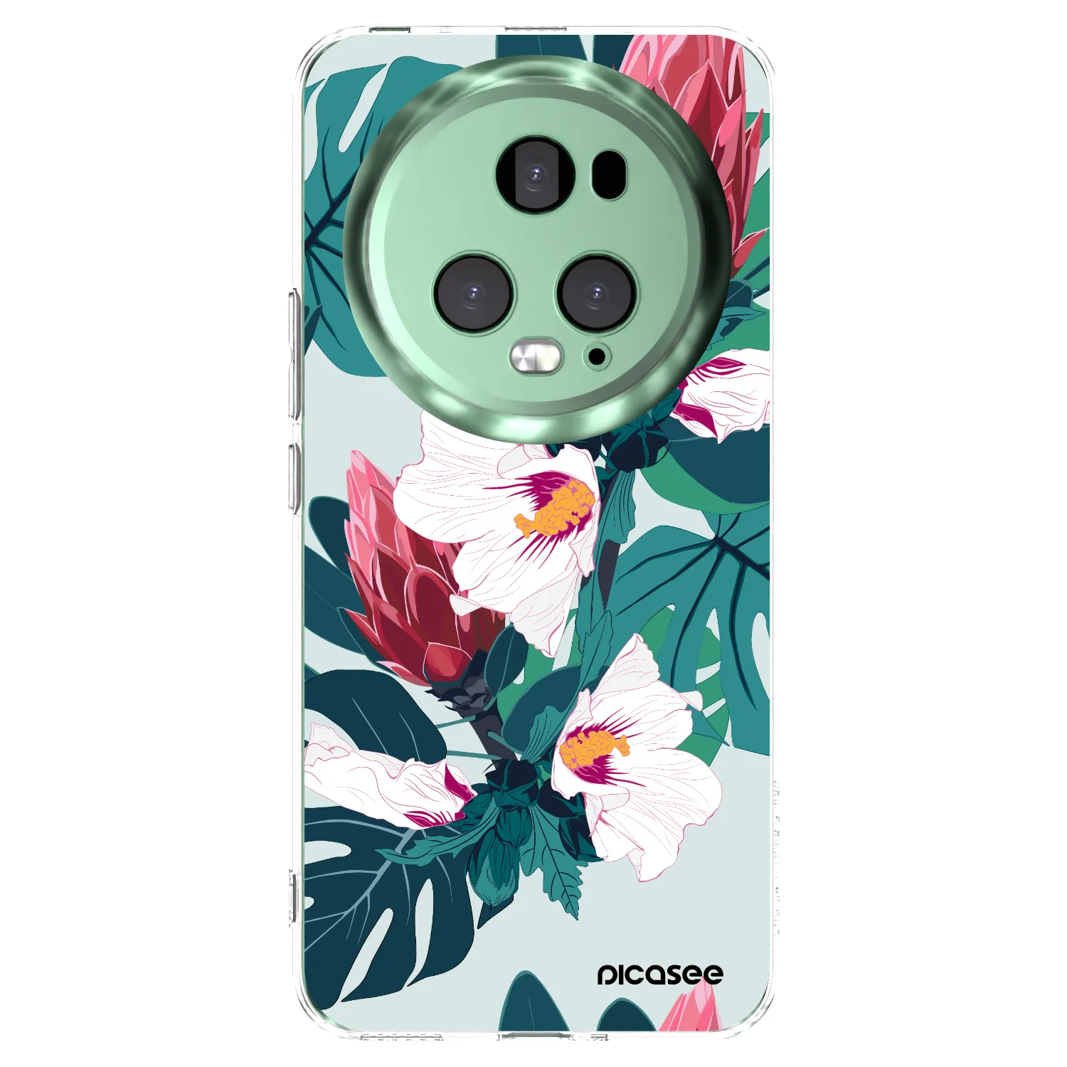 Picasee Honor Magic5 Pro Hülle - Transparentes Silikon - Rhododendron
