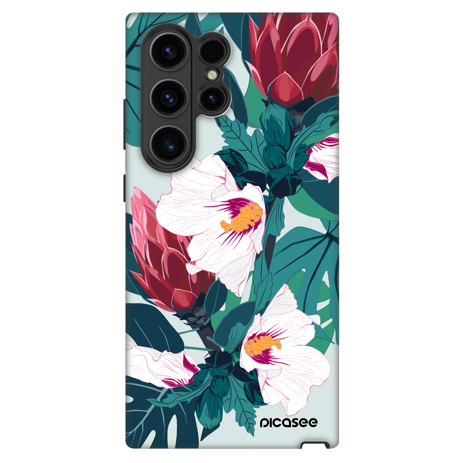 Picasee Fashion Case für Samsung Galaxy S23 Ultra 5G - Rhododendron