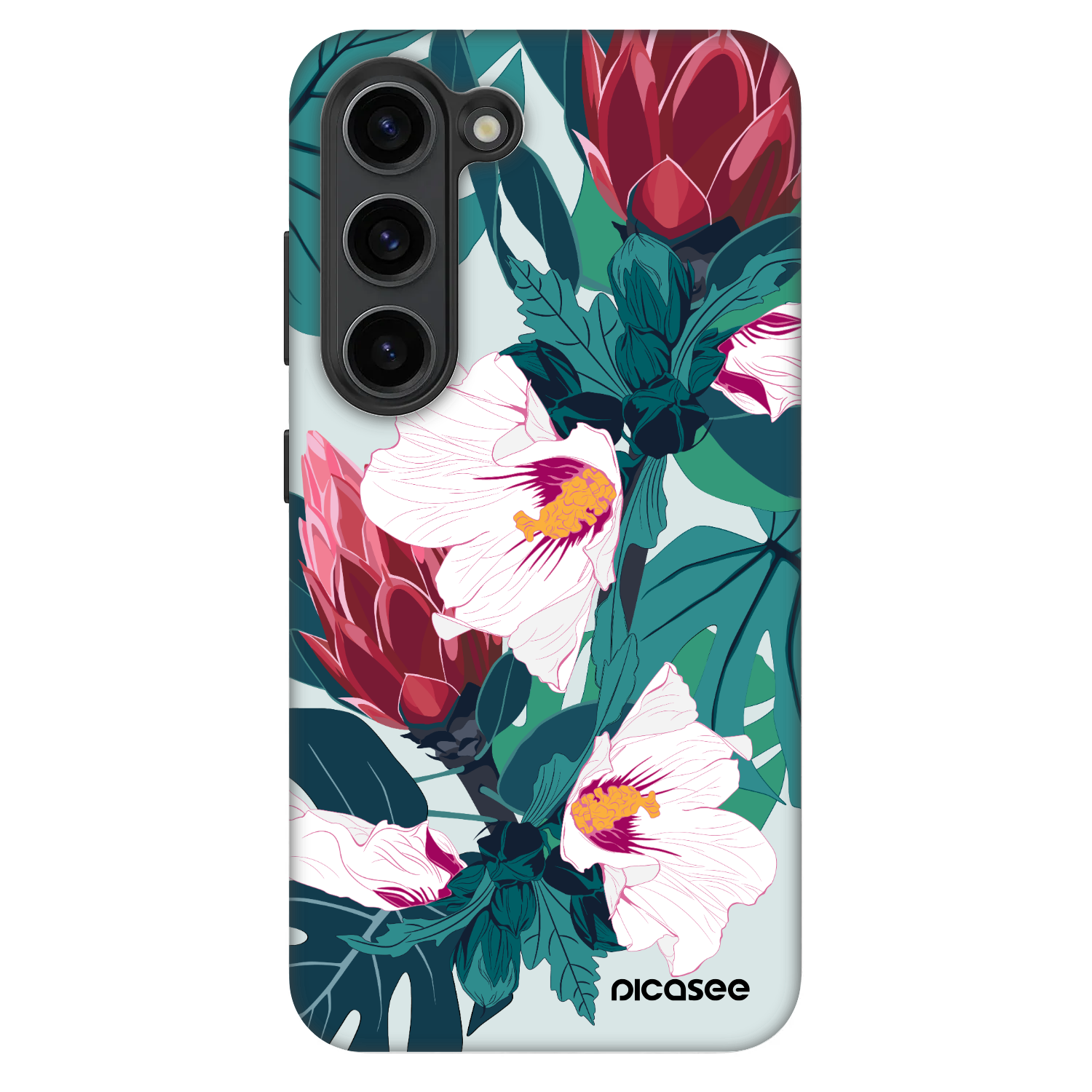 Picasee Fashion Case für Samsung Galaxy S23 5G - Rhododendron