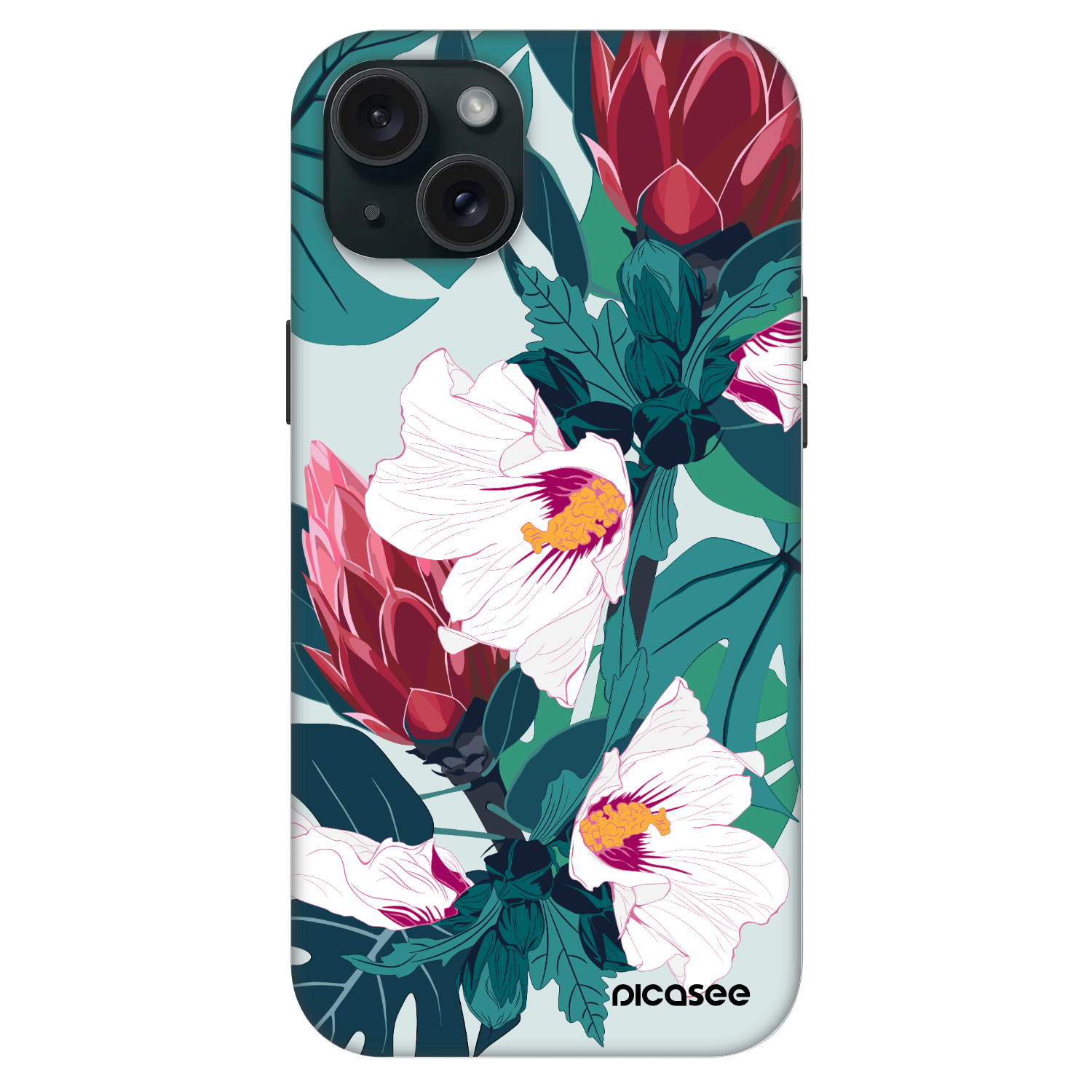 Picasee Fashion Case MagSafe für Apple iPhone 15 Plus - Rhododendron