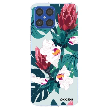 Picasee Honor X8 4G Hülle - Transparentes Silikon - Rhododendron