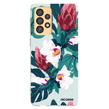 Picasee Samsung Galaxy A33 5G A336 Hülle - Transparentes Silikon - Rhododendron