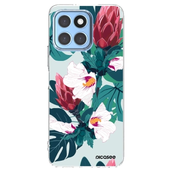 Picasee Honor X6 Hülle - Transparentes Silikon - Rhododendron