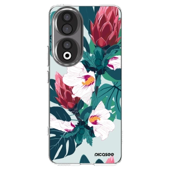Picasee Honor 90 5G Hülle - Transparentes Silikon - Rhododendron